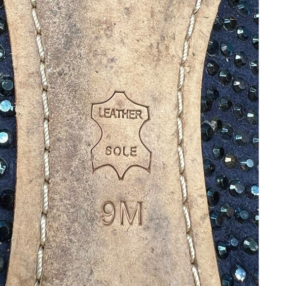 Tory Burch Women’s Rhinestone Blue Slip On Ballet Flats Size US 9 - Picture 10 of 10